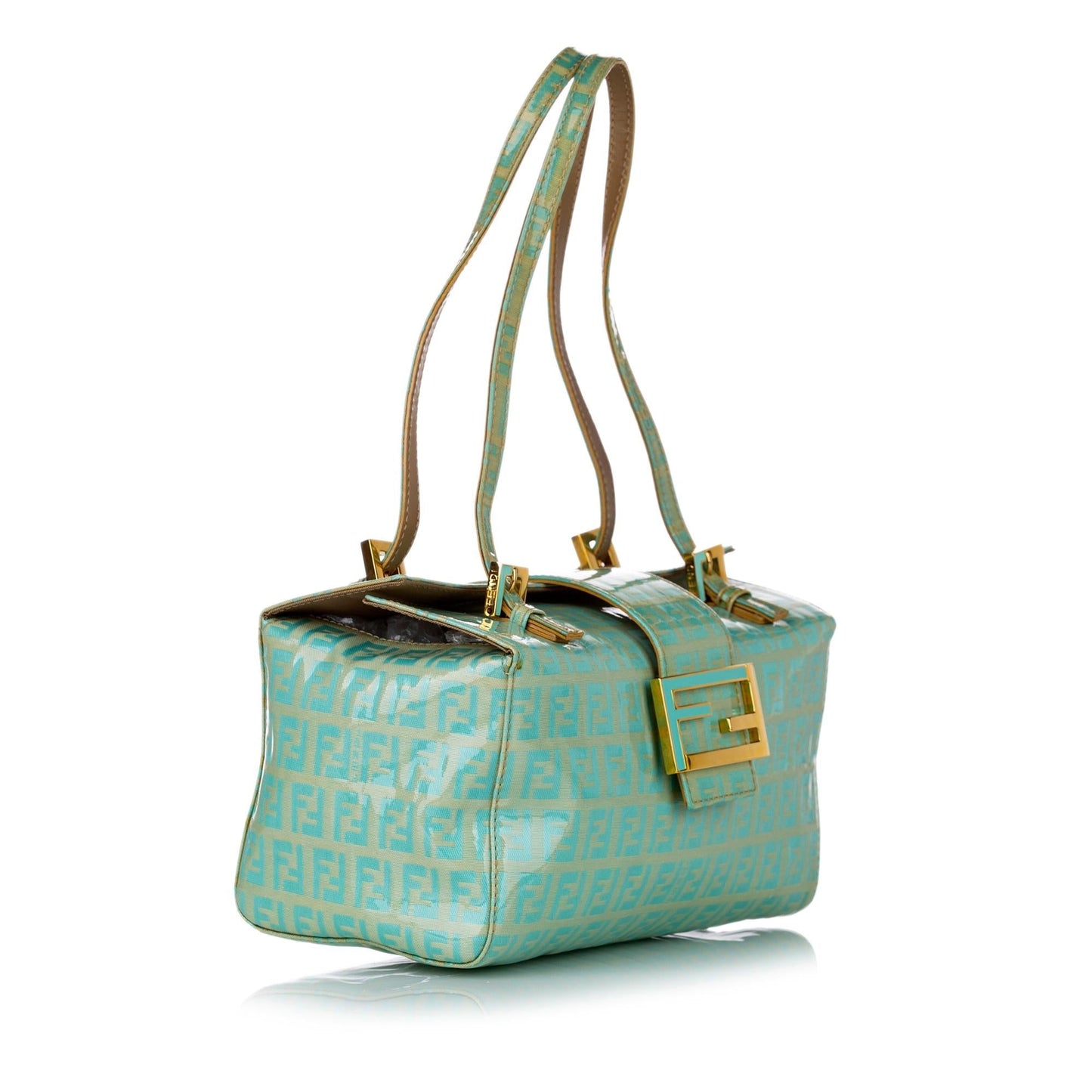Luxury FendiZucchino Patent Leather Shoulder Bag (SHG-30257)