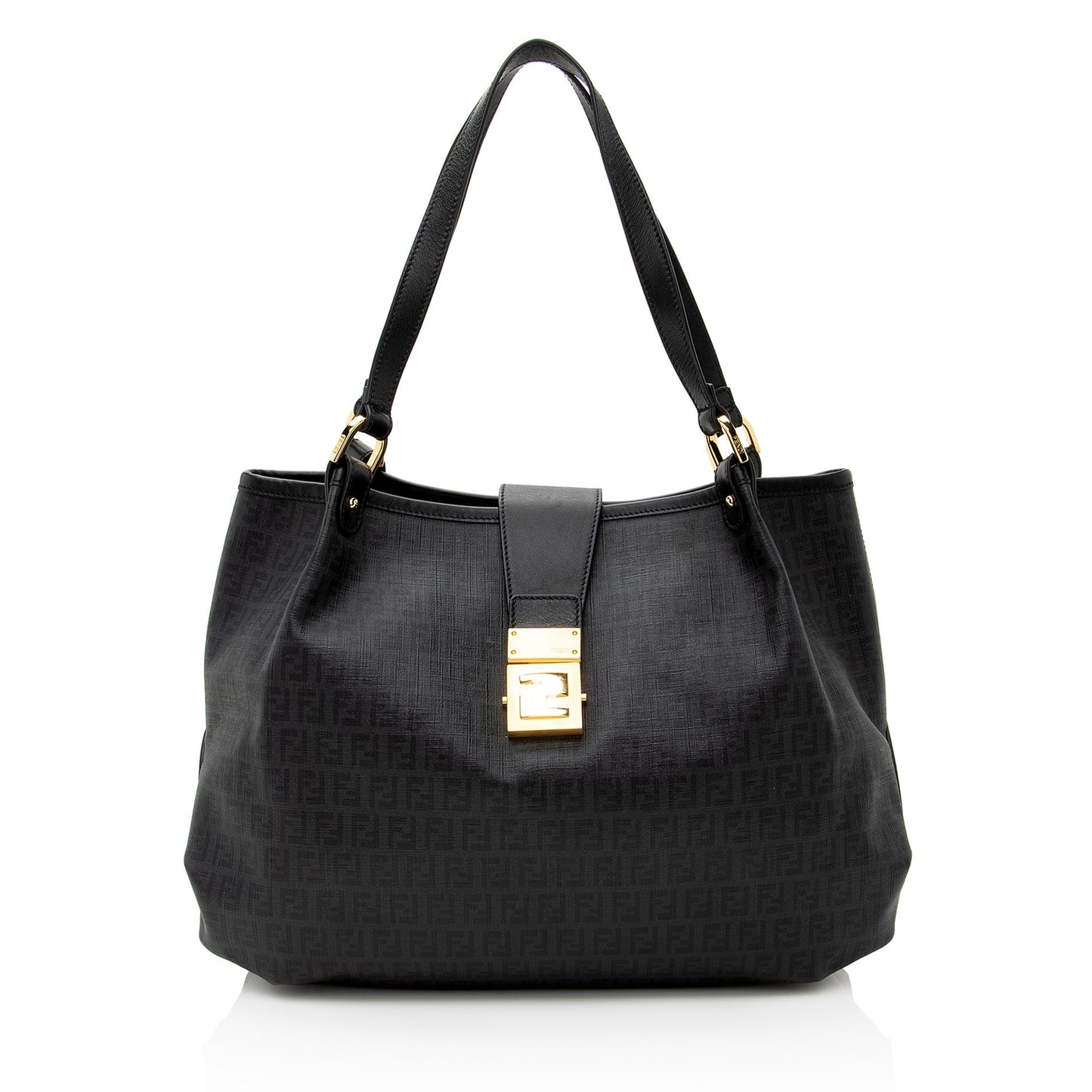 Luxury FendiZucchino Spalmati Chiusura Medium Tote (SHF-22661)