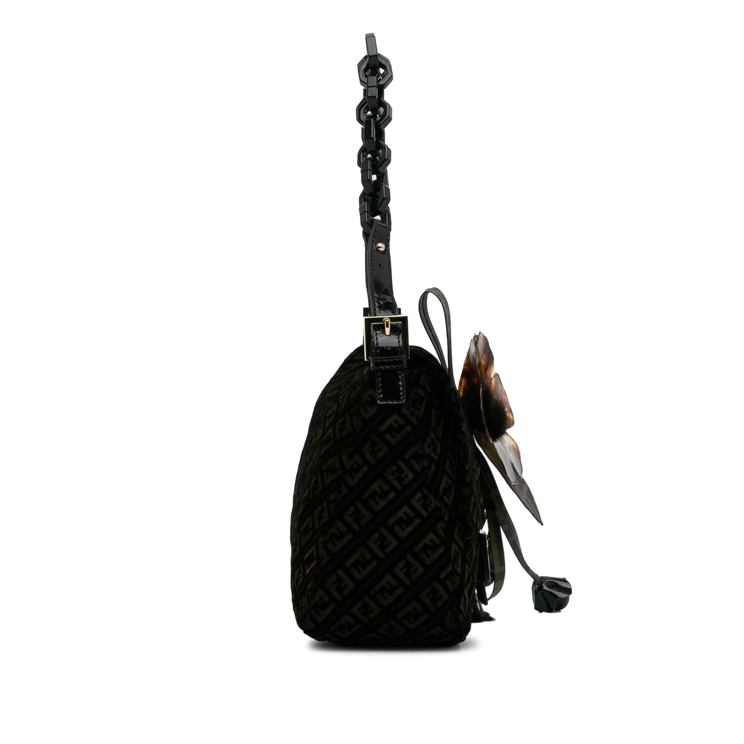 Luxury FendiZucchino Velvet Mamma Chain Shoulder Bag (SHG-c9W5EP)