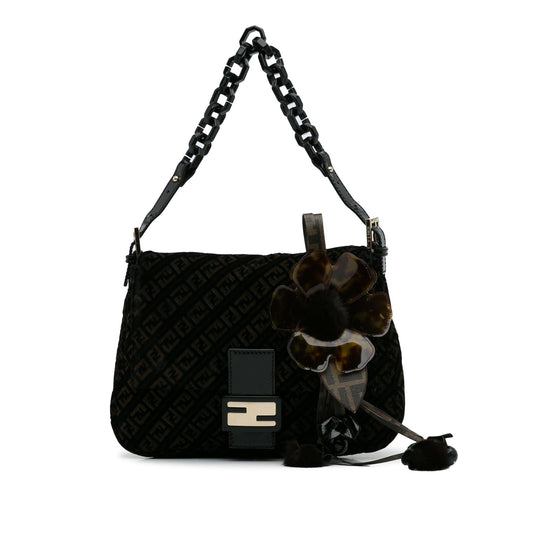 Luxury FendiZucchino Velvet Mamma Chain Shoulder Bag (SHG-c9W5EP)