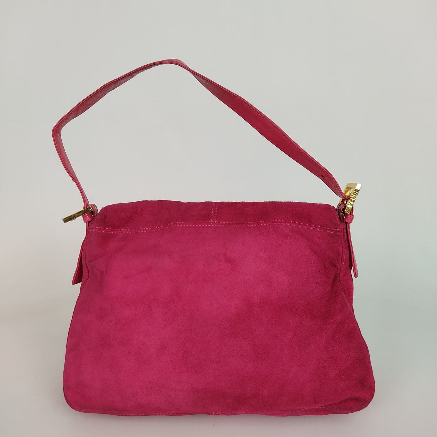 Luxury FendiLuxury Fendivintage Mama shoulder bag in fuchsia suede - '10s