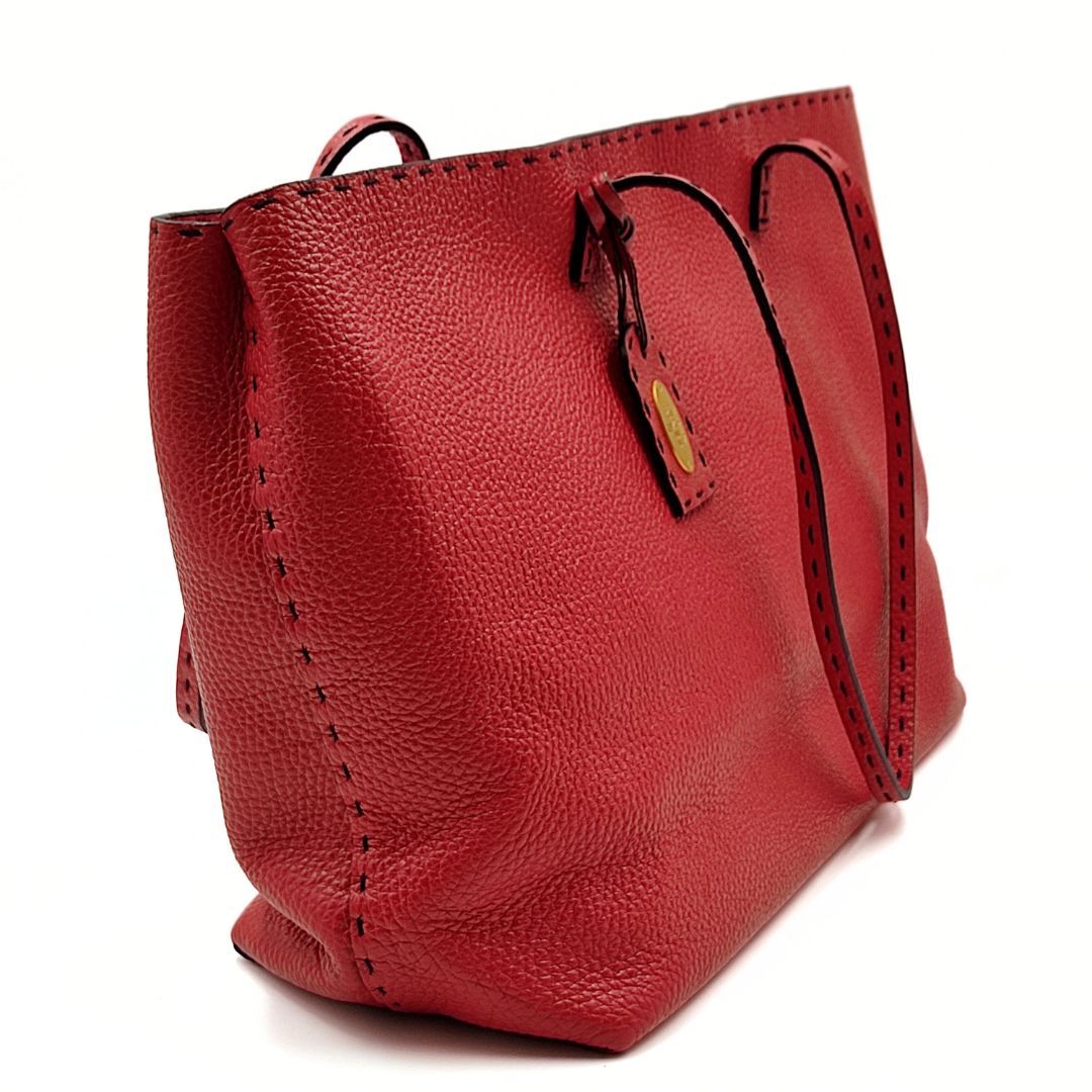 Luxury FendiLuxury FendiSelleria shopper bag in red leather - Limited Edition - '10s