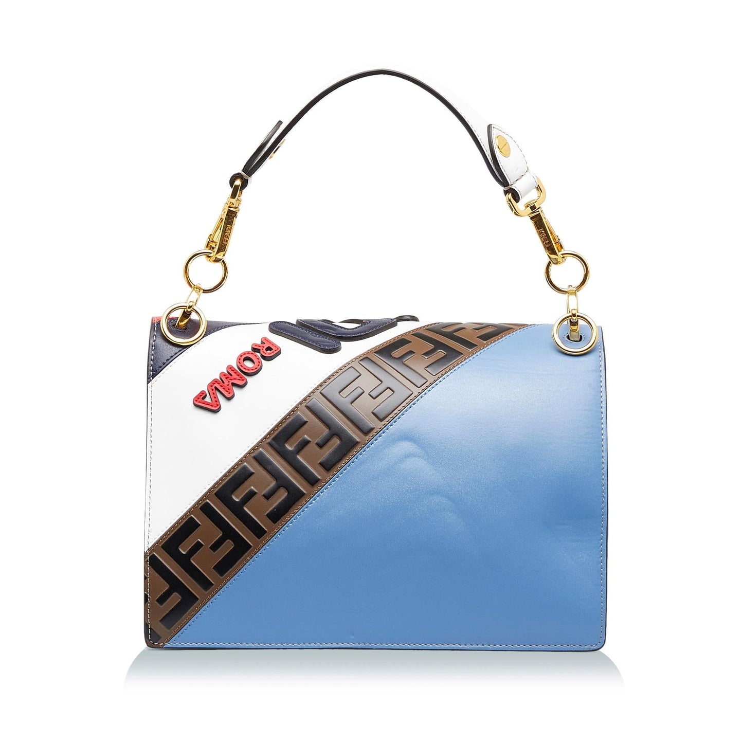 Luxury Fendix FILA Kan I Mania Logo Satchel (SHG-McSL0p)