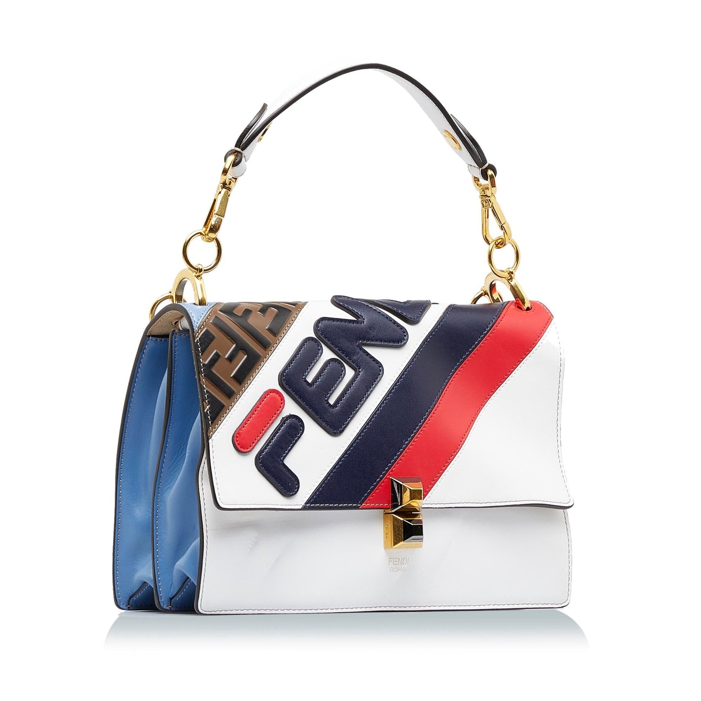 Luxury Fendix FILA Kan I Mania Logo Satchel (SHG-McSL0p)