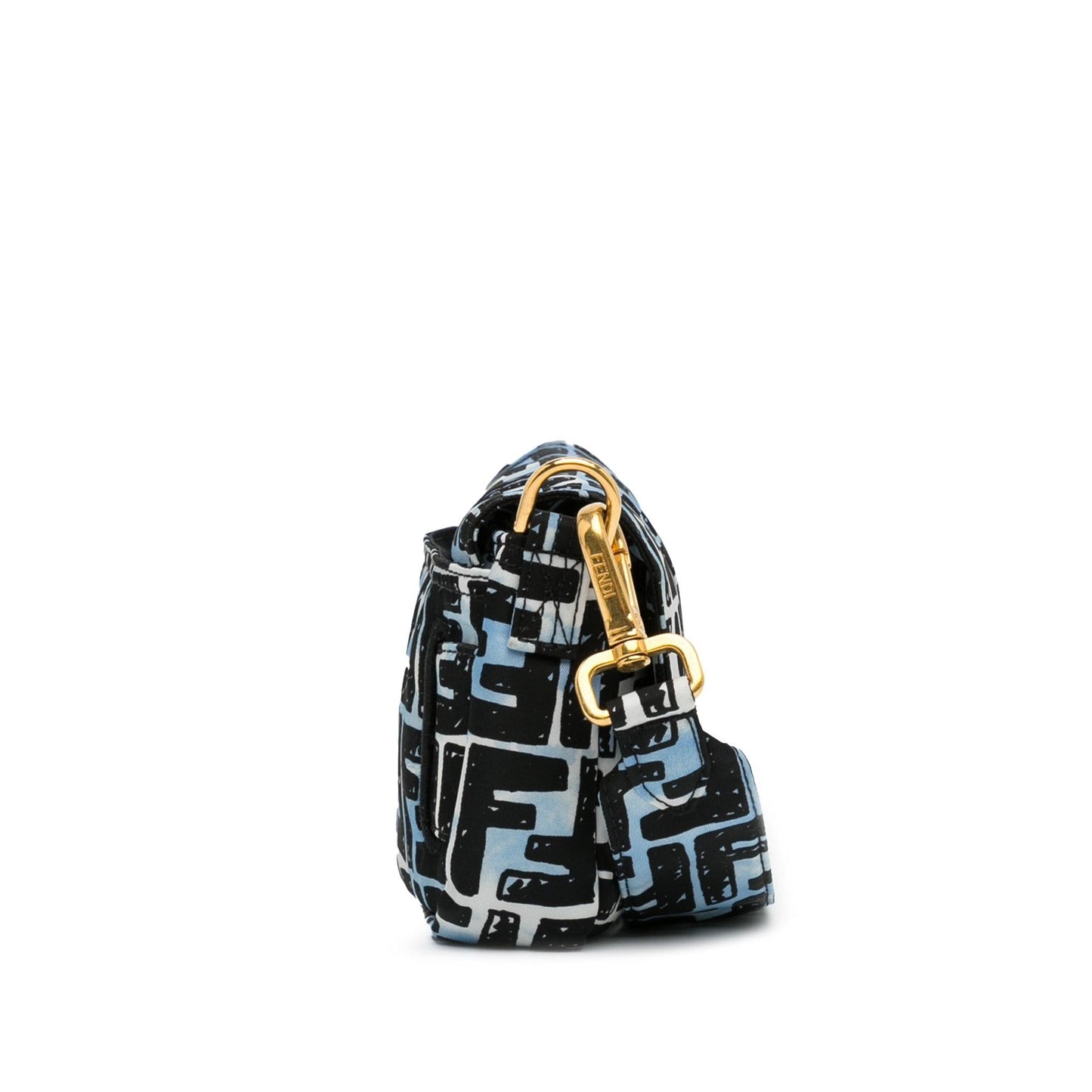 Luxury Fendix Joshua Vides Mini Zucca Nylon Convertible Baguette Belt Bag (SHG-oO8sSN)