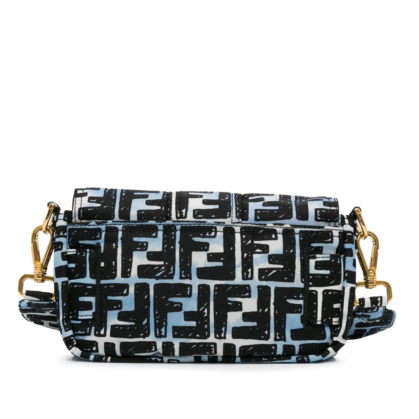 Luxury Fendix Joshua Vides Mini Zucca Nylon Convertible Baguette Belt Bag (SHG-oO8sSN)