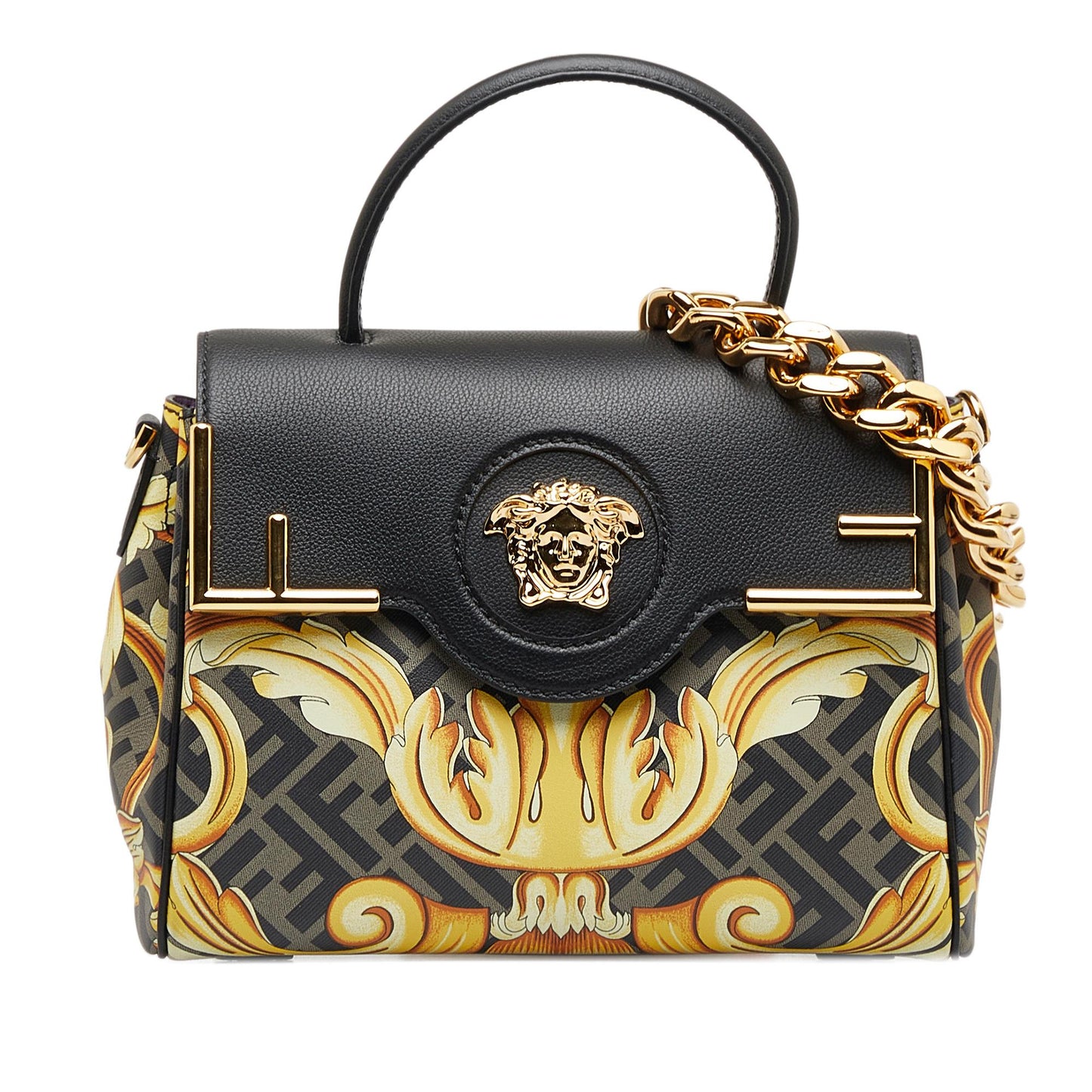 Luxury Fendix Versace Fendace La Medusa Satchel (SHG-TIqNMz)