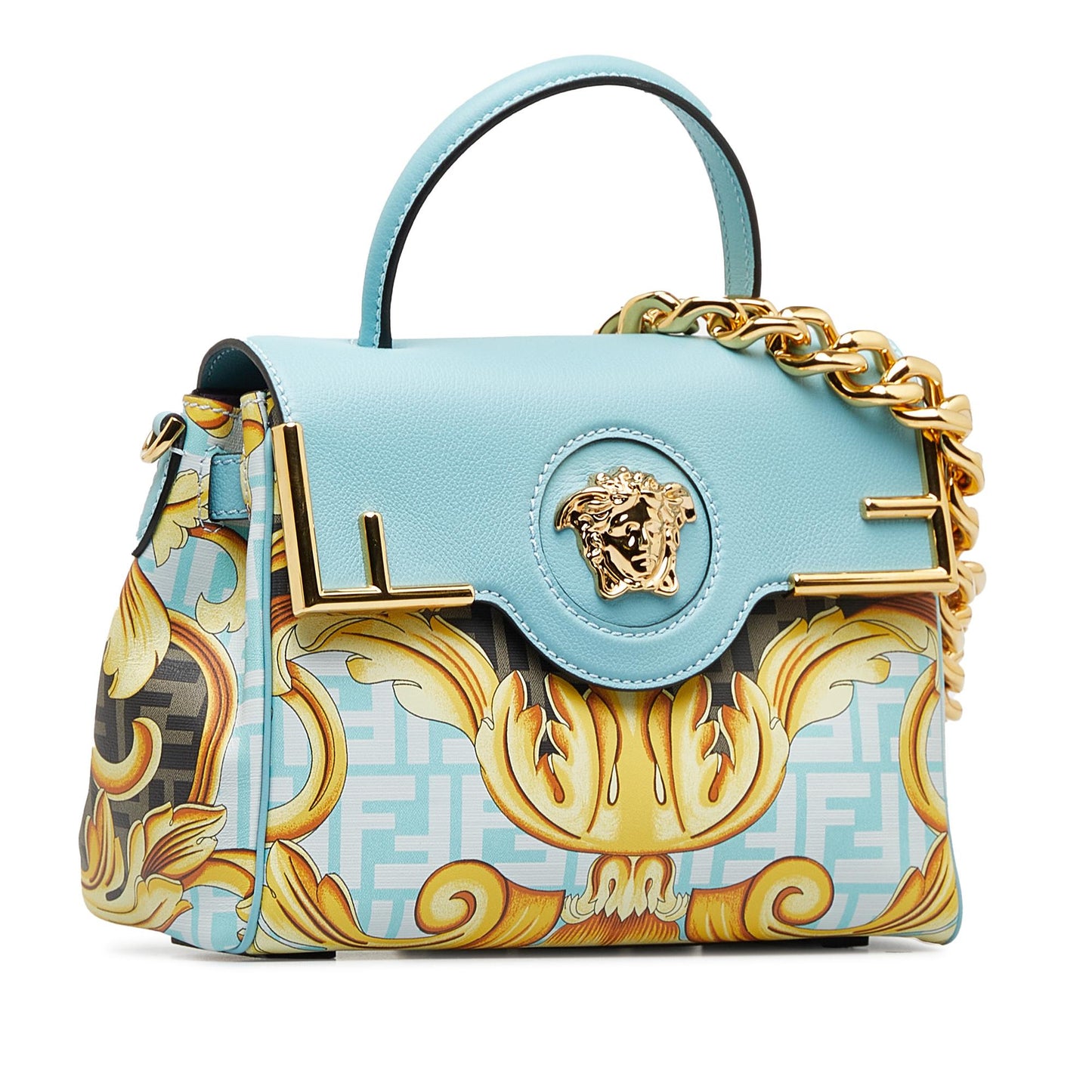 Luxury Fendix Versace Fendace La Medusa Satchel (SHG-beO89n)