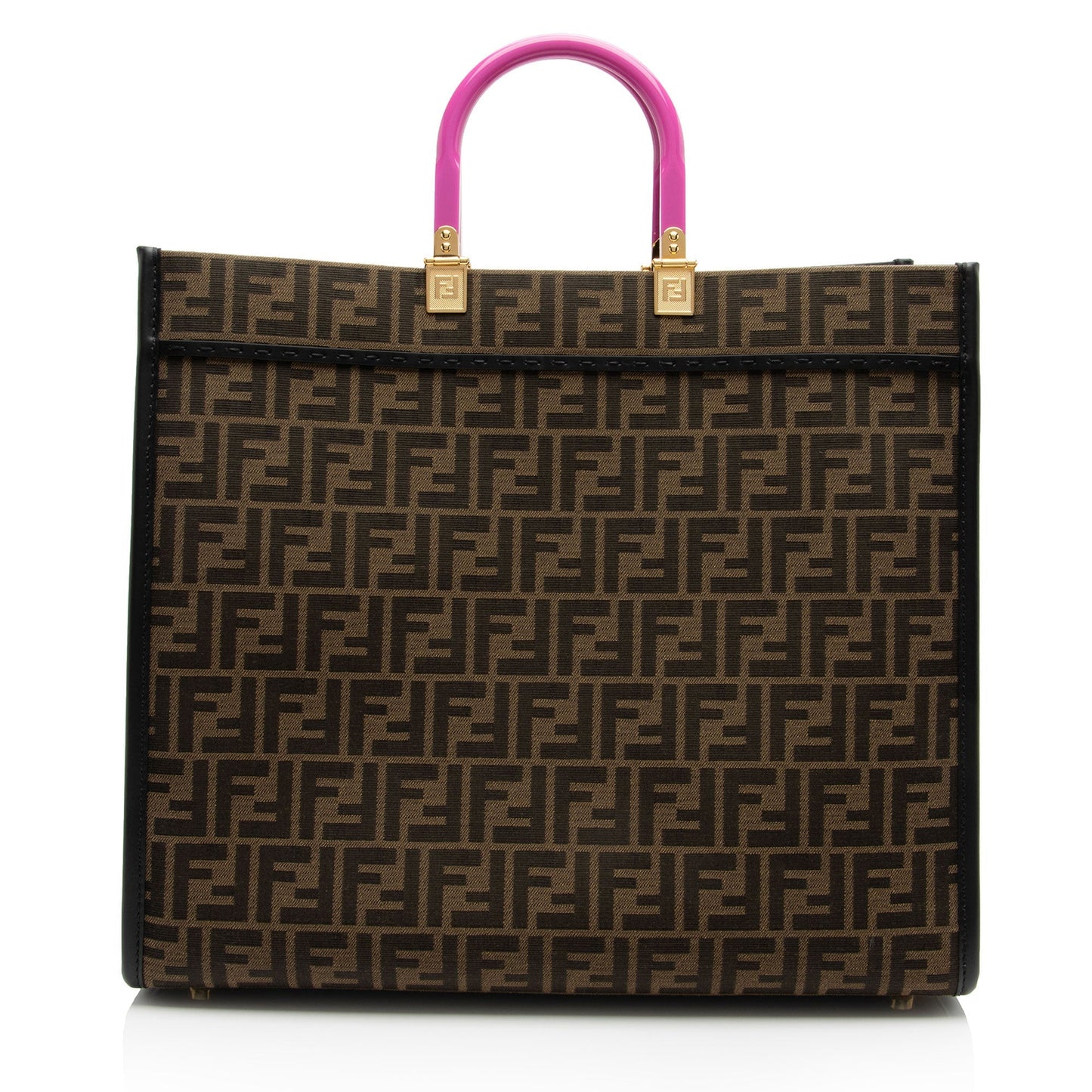 Luxury Fendix Versace Zucca Medusa Crystal Sunshine Large Shopper Tote (SHF-Au7XmN)
