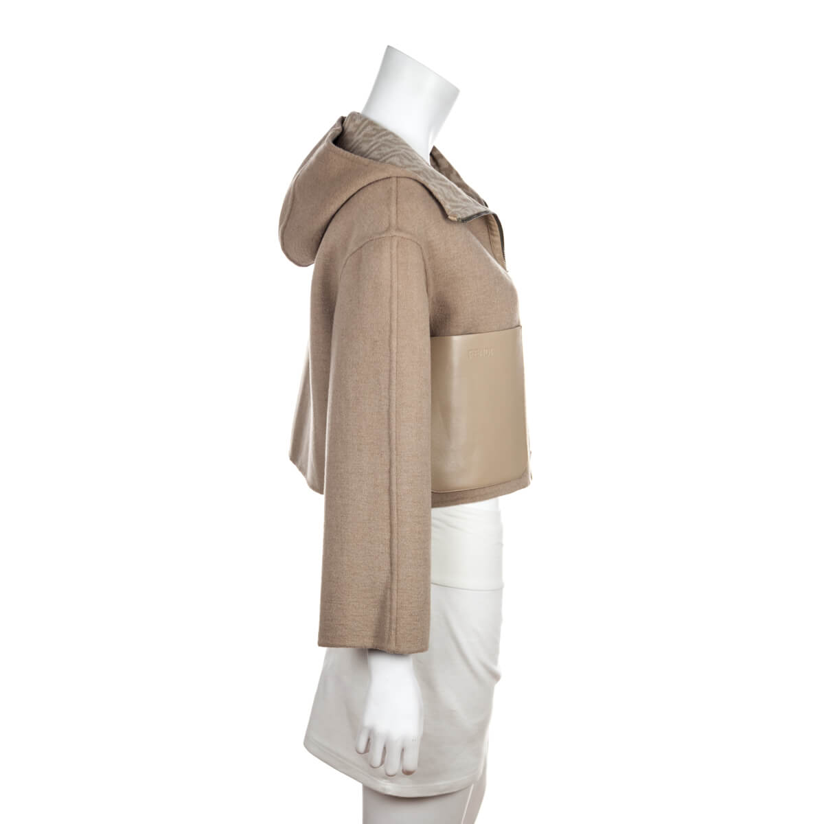 Luxury FendiBeige Wool Reversible Jacket Size XS | IT 36
