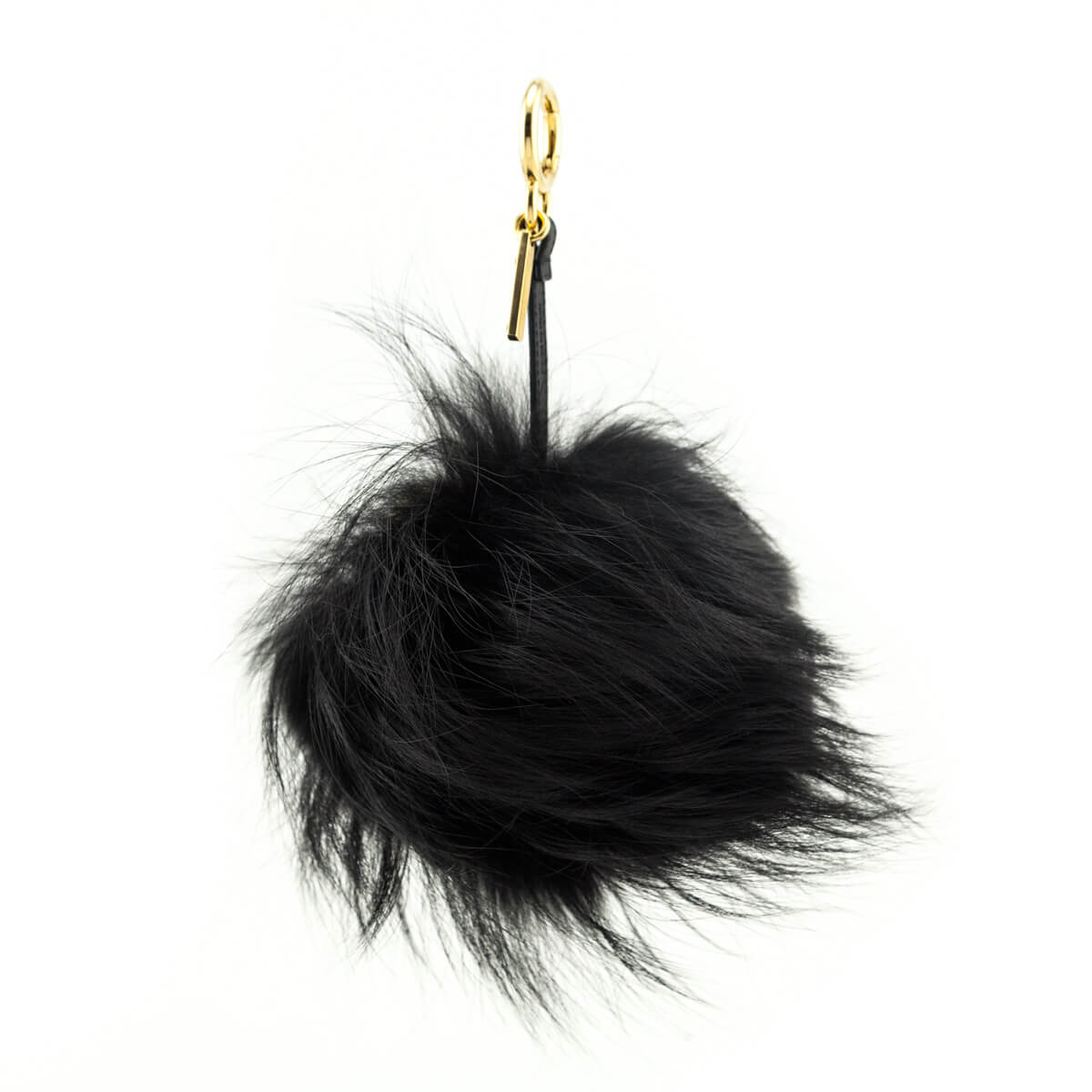 Luxury FendiBlack & Yellow Fur Monster Bag Charm