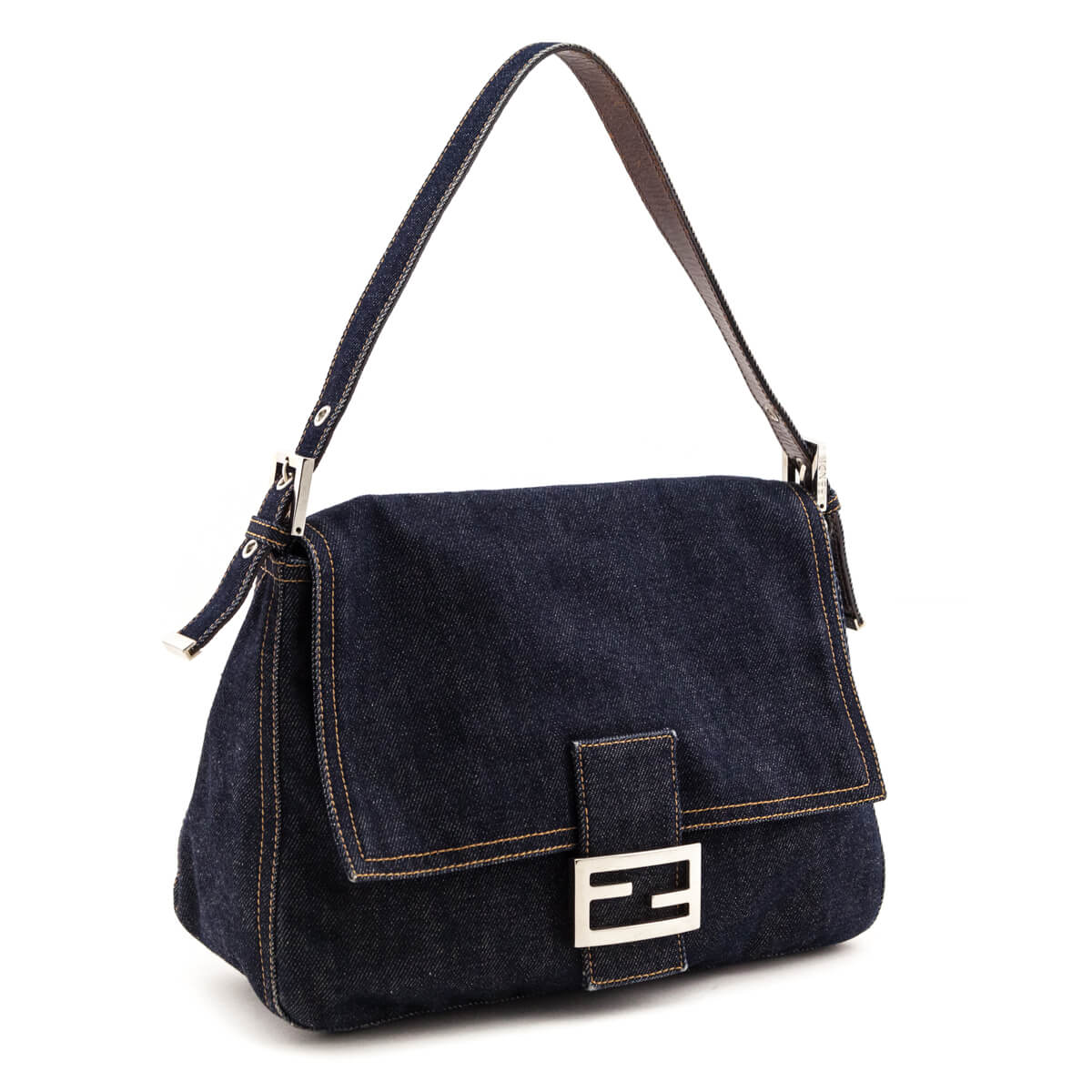 Luxury FendiDenim Mama Baguette