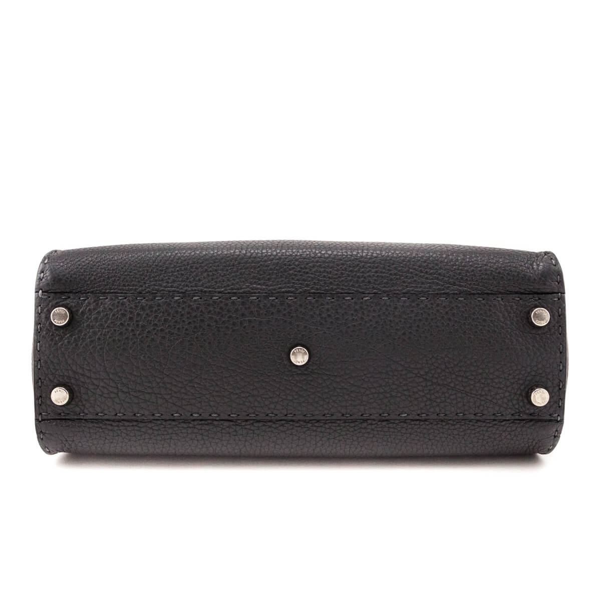 Luxury FendiGray Cuoio Romano Selleria Medium Peekaboo Iconic Satchel