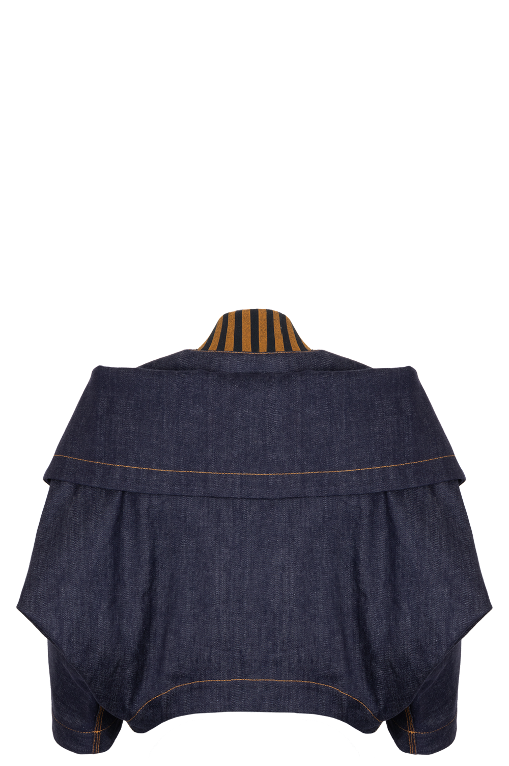 Luxury Fendi Shoulder Cut Out Denim Jacket