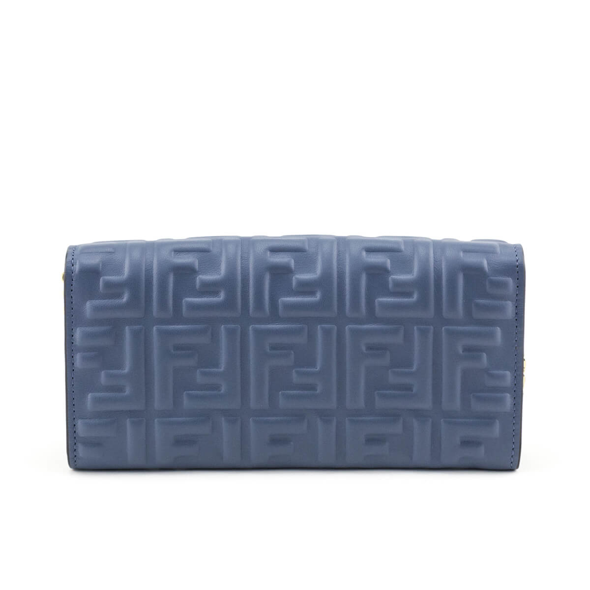 Luxury FendiMirto Nappa Matisse FF Embossed Continental Wallet On Chain
