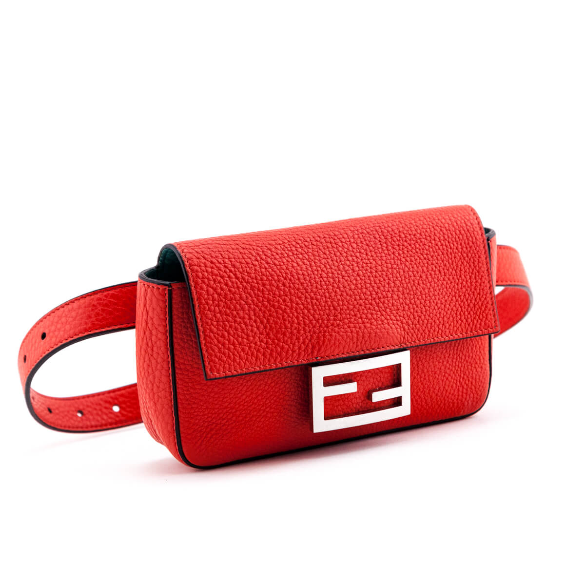 Luxury FendiPoppy Cuoio Romano Baguette Hip Belt Bag