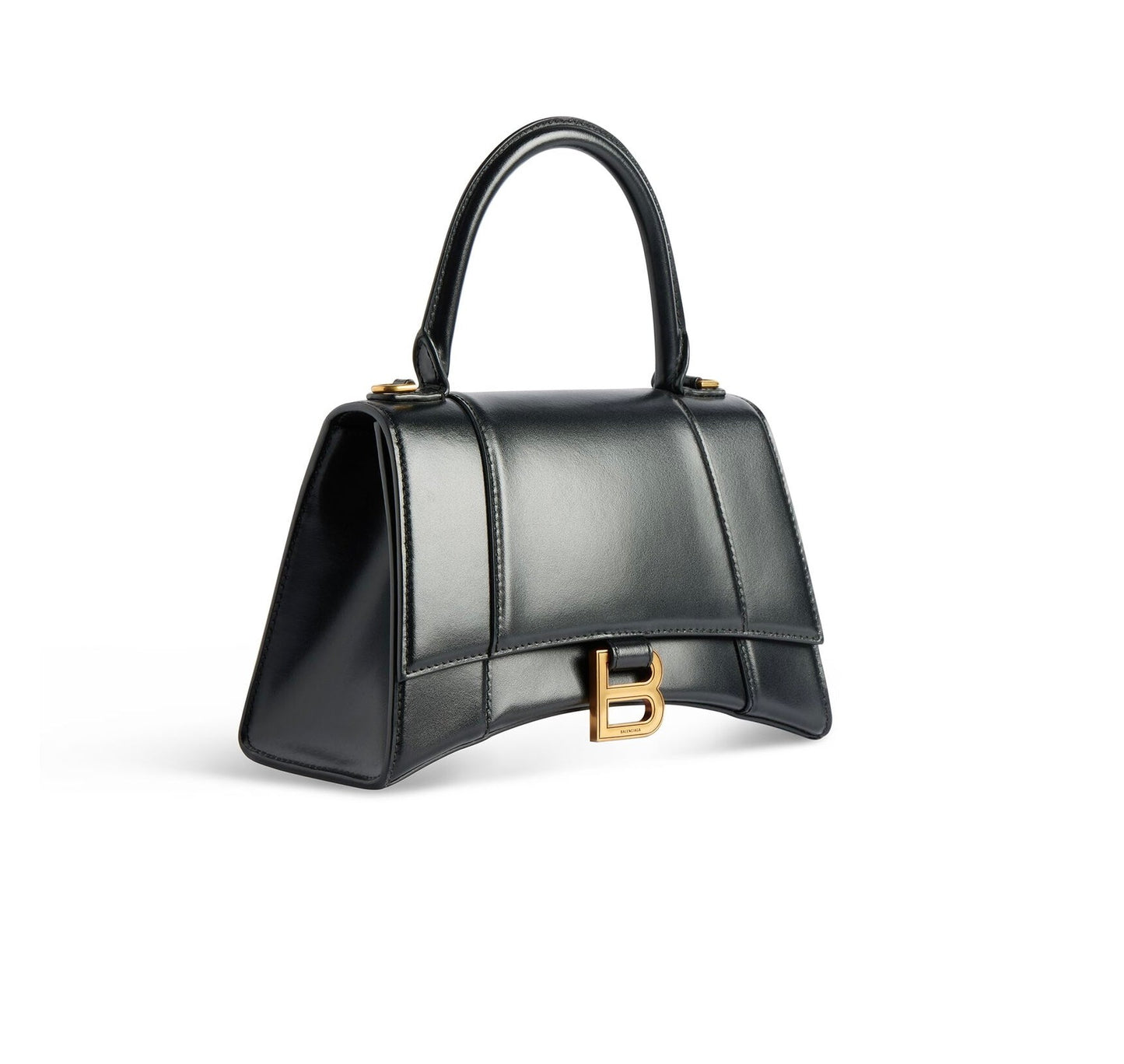 Balenciaga Hourglass Small Top Handle Bag in Black