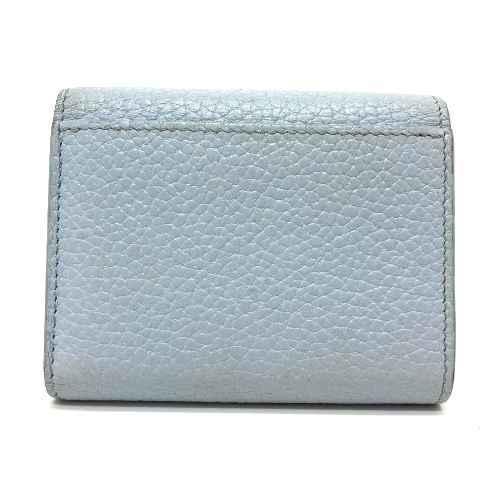 LOUIS VUITTON Trifold wallet M69061 Taurillon Clemence Leather blue Japan limited Portefeuille Capucines XS Women