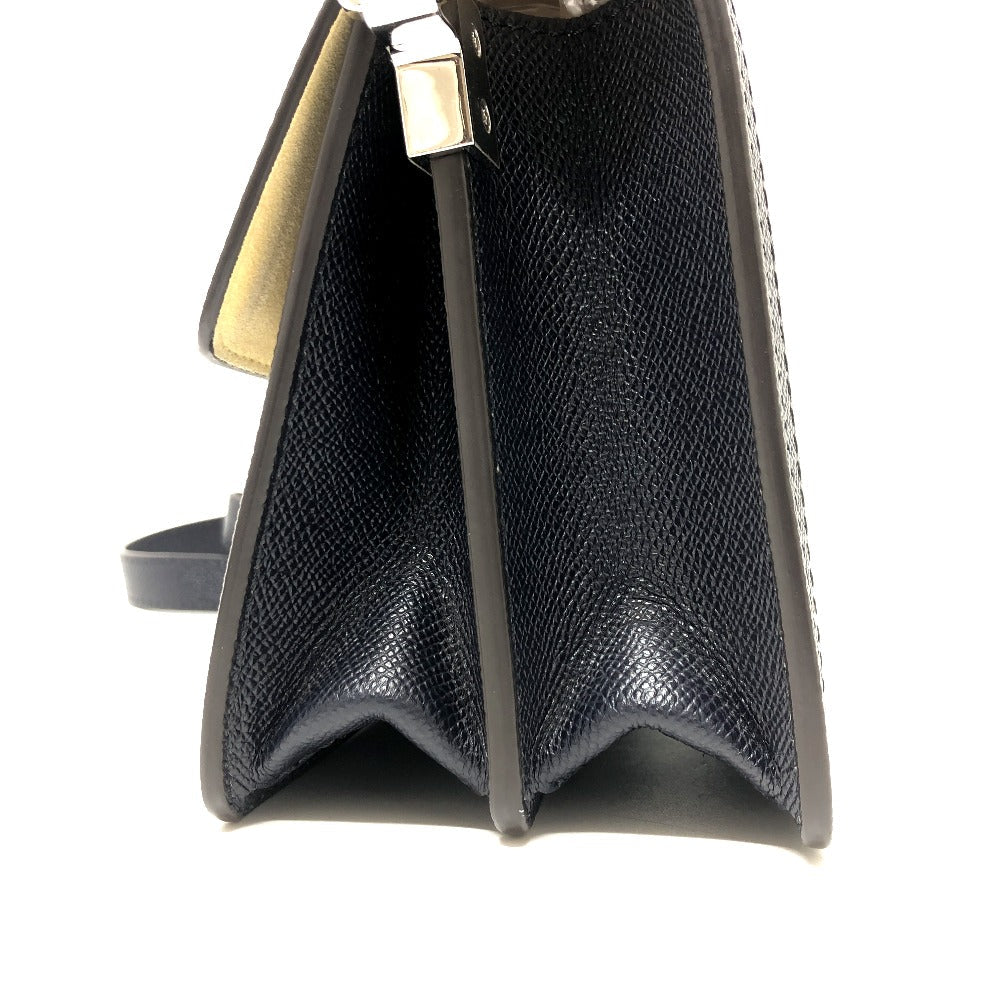 LOUIS VUITTON Shoulder Bag M55454 leather blue LV pop Daufine MINI Women