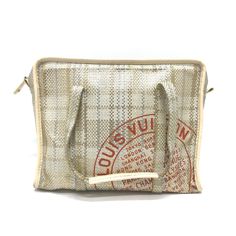 LOUIS VUITTON Handbag M95416 leather Gold / Silver street shopper PM