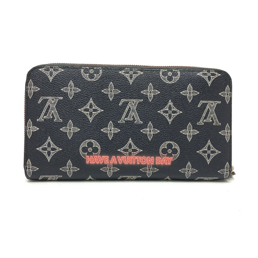 LOUIS VUITTON Long Wallet Purse M62931 Monogram canvas Navy Travel case monogram upside down ink Zippy Organizer mens