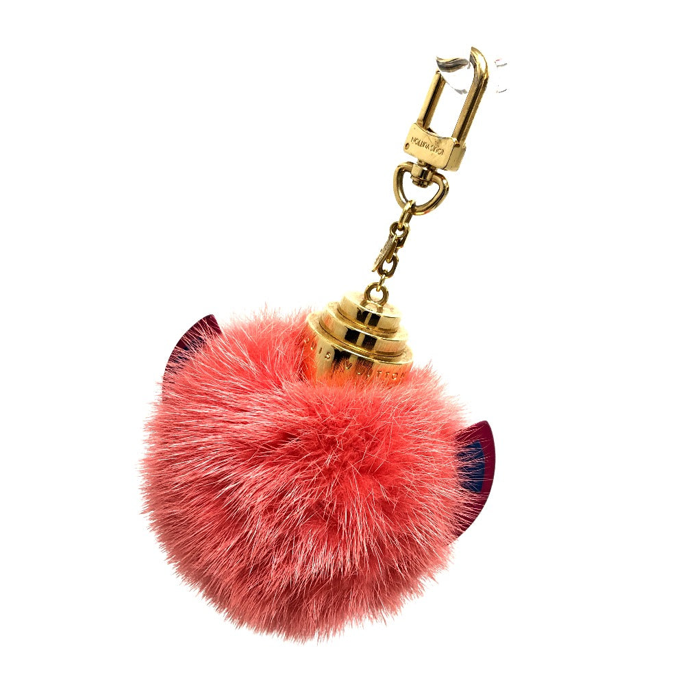 LOUIS VUITTON key ring M65143 fur pink totem