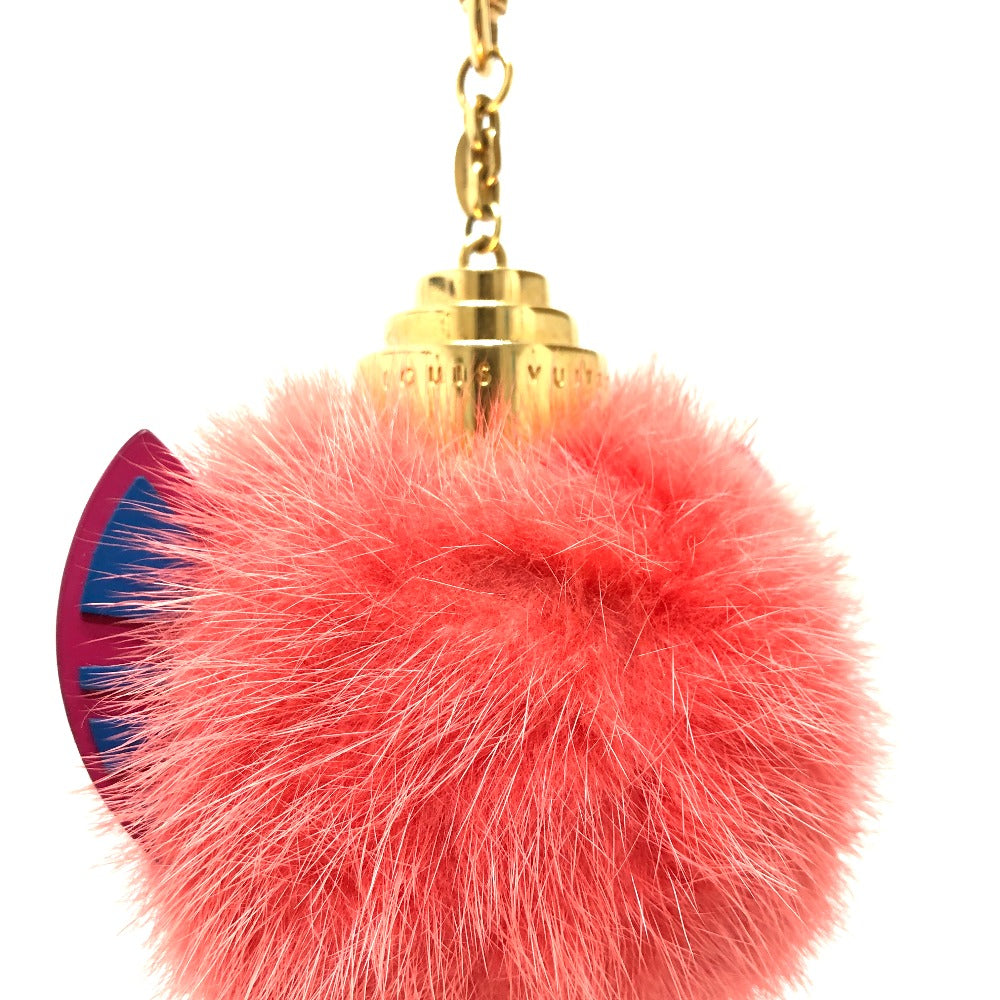 LOUIS VUITTON key ring M65143 fur pink totem