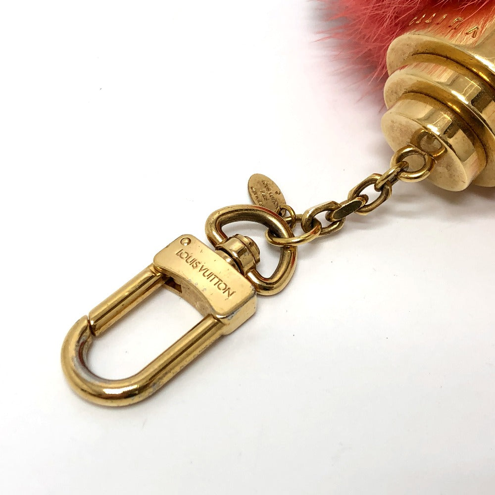 LOUIS VUITTON key ring M65143 fur pink totem