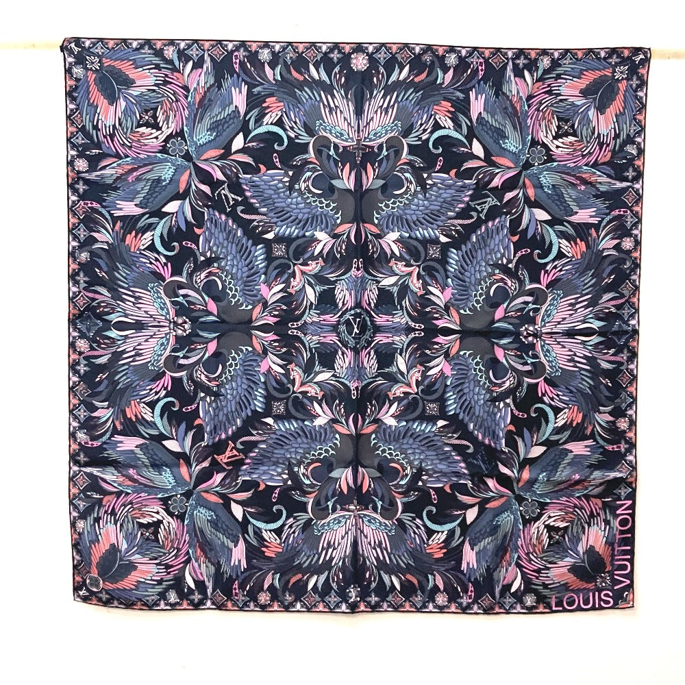 LOUIS VUITTON scarf M71429 silk multicolor Floral pattern flower logo Women