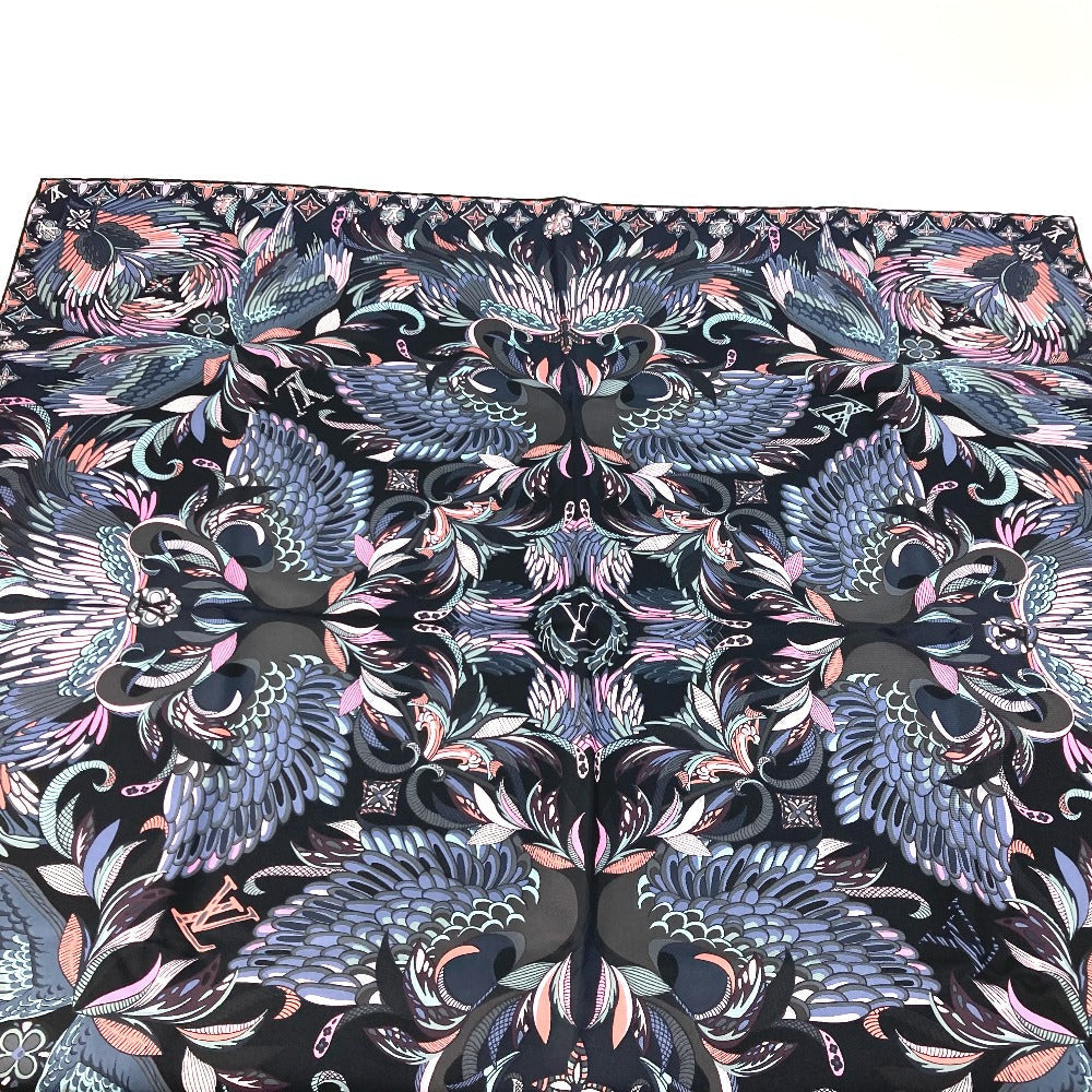 LOUIS VUITTON scarf M71429 silk multicolor Floral pattern flower logo Women