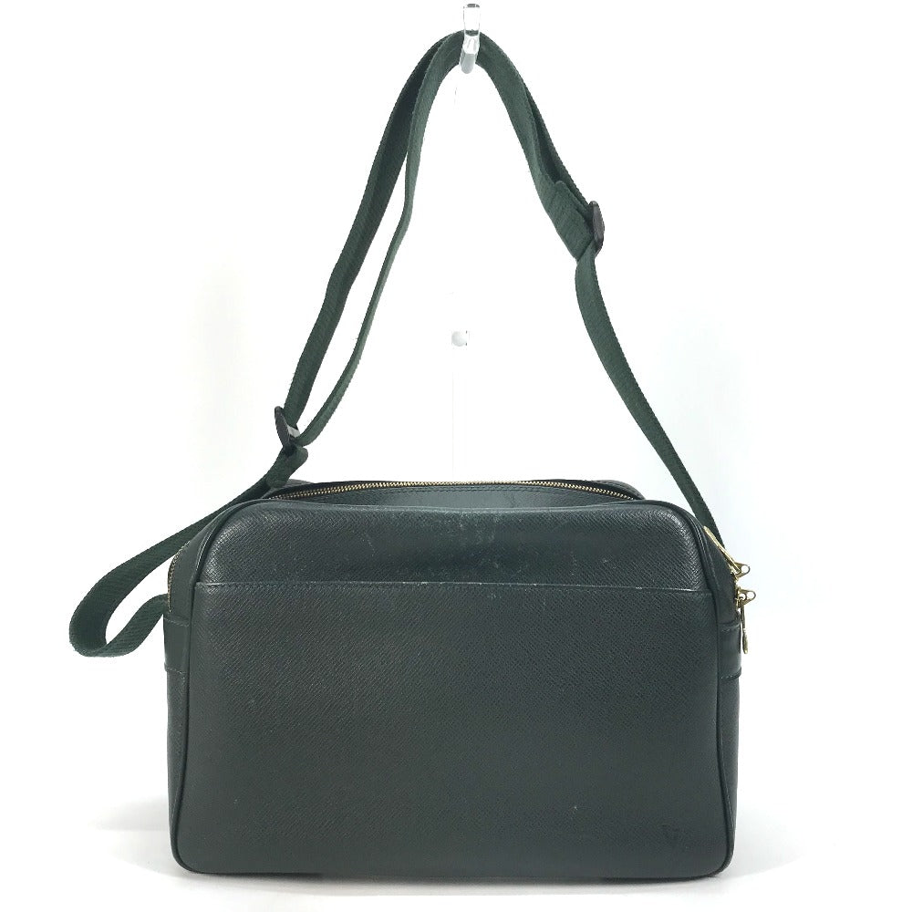 LOUIS VUITTON Shoulder Bag M30154 Taiga Leather green Taiga Reporter PM mens