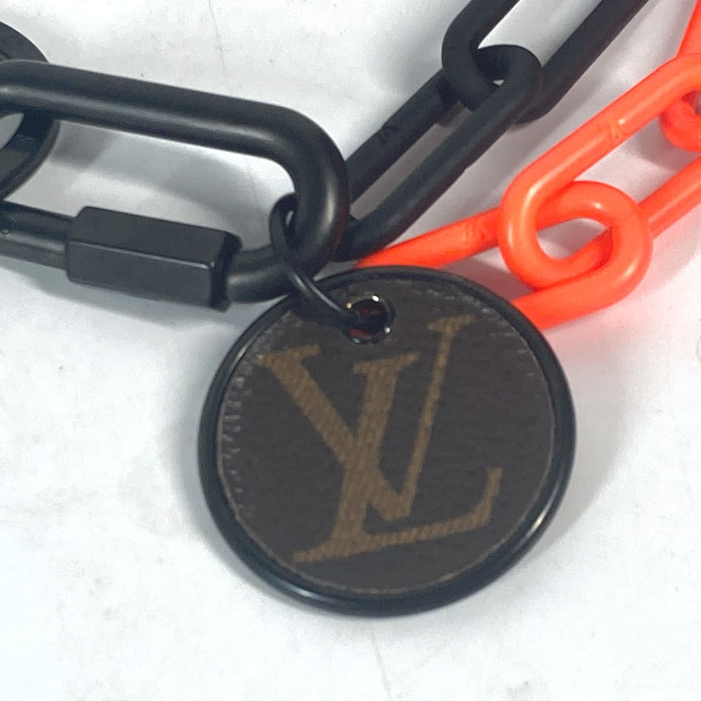 LOUIS VUITTON Wallet Chain MP2296 plastic black Monogram Carabiner Portocre Key Chain