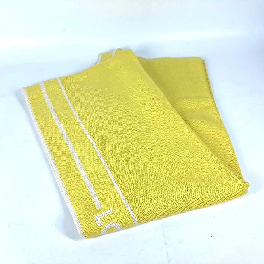 LOUIS VUITTON Scarf Cotton, Cashmere yellow LVCUP Louis Vuitton Cup logo