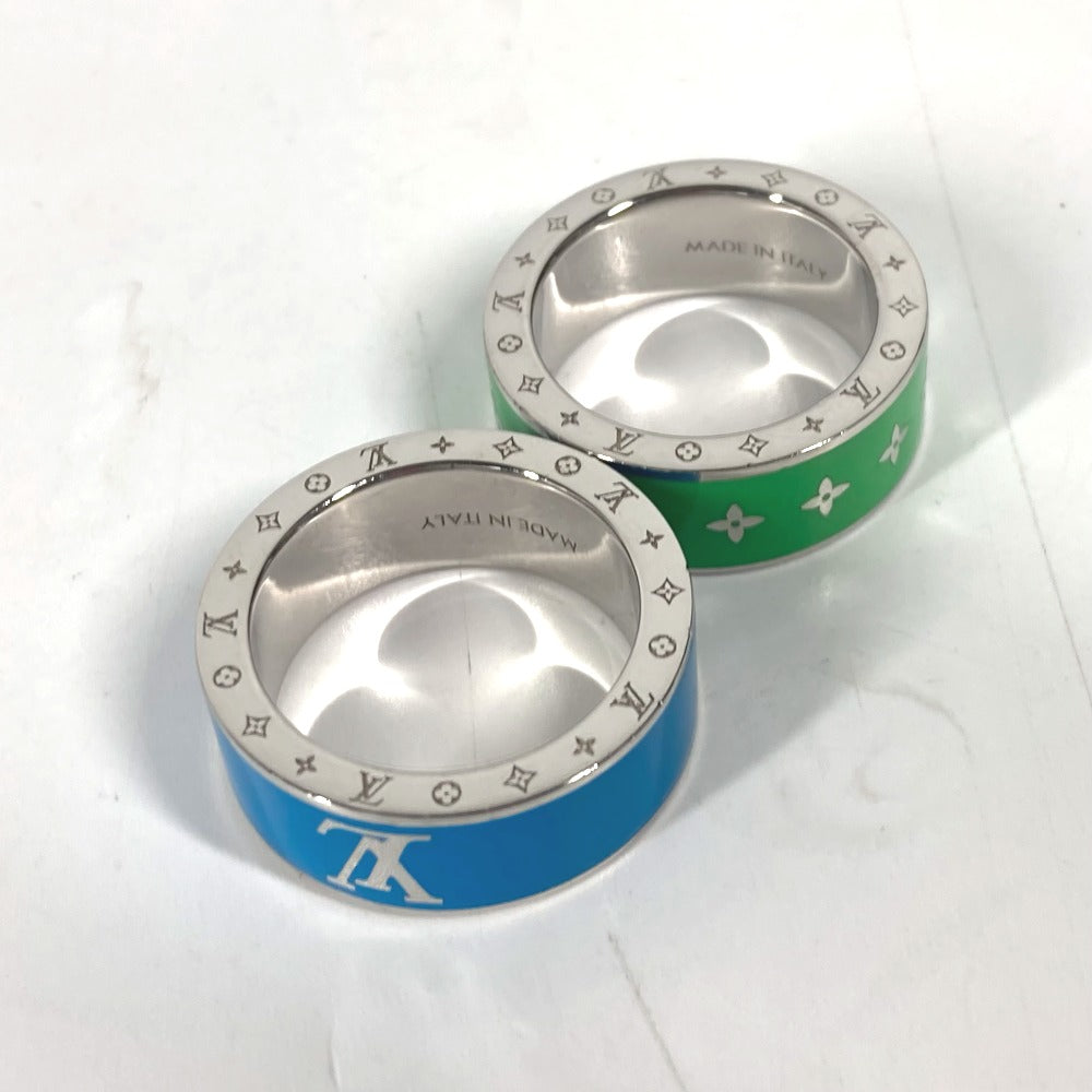 LOUIS VUITTON Ring M00278 metal green Double ring set Burgundy Set 2 Rings M