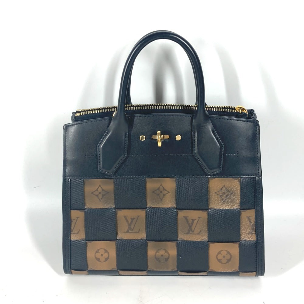 LOUIS VUITTON Shoulder Bag M53252 leather Brown Monogram reverse City Steamer PM