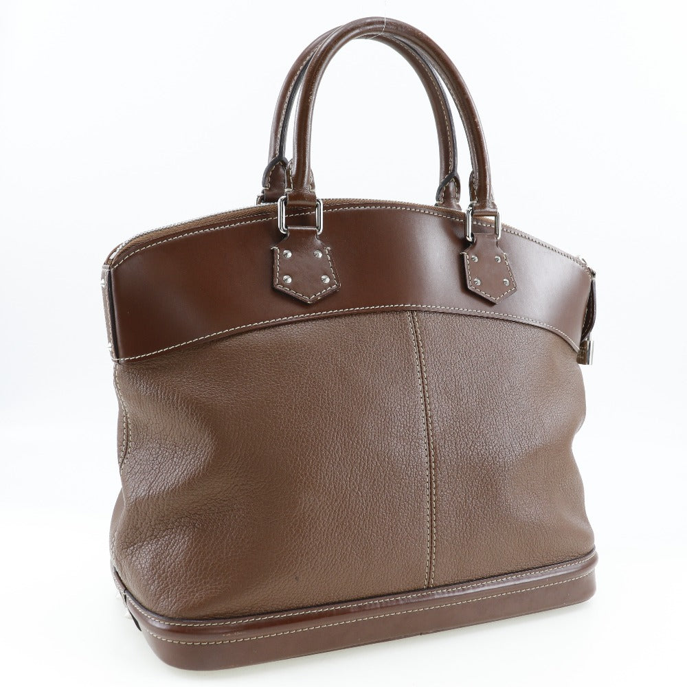 LOUIS VUITTON Handbag M91889 Goatskin Brown Suhari LockitMM