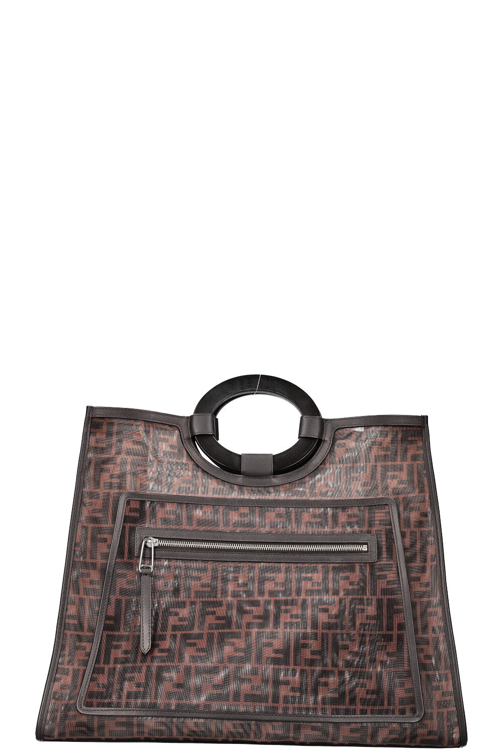 Luxury Fendi Runaway Shopping Tote Bag Mesh