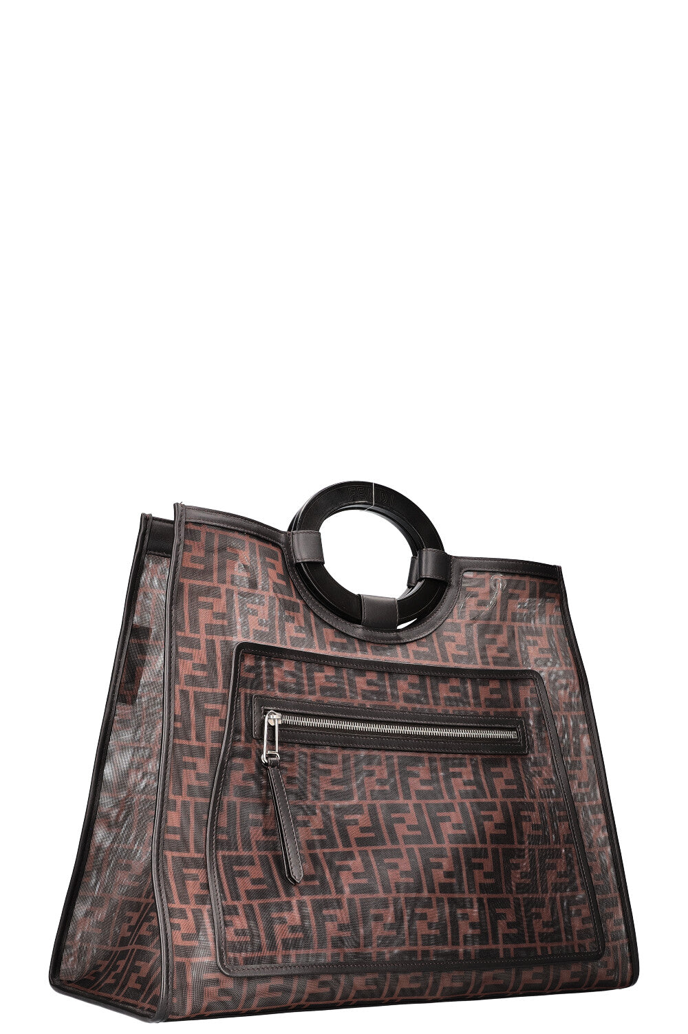 Luxury Fendi Runaway Shopping Tote Bag Mesh
