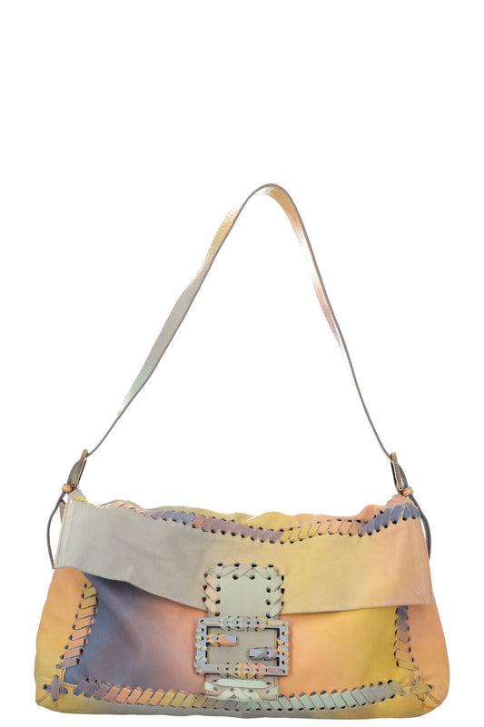 Luxury Fendi Baguette Crossbody Bag Maxi Leather