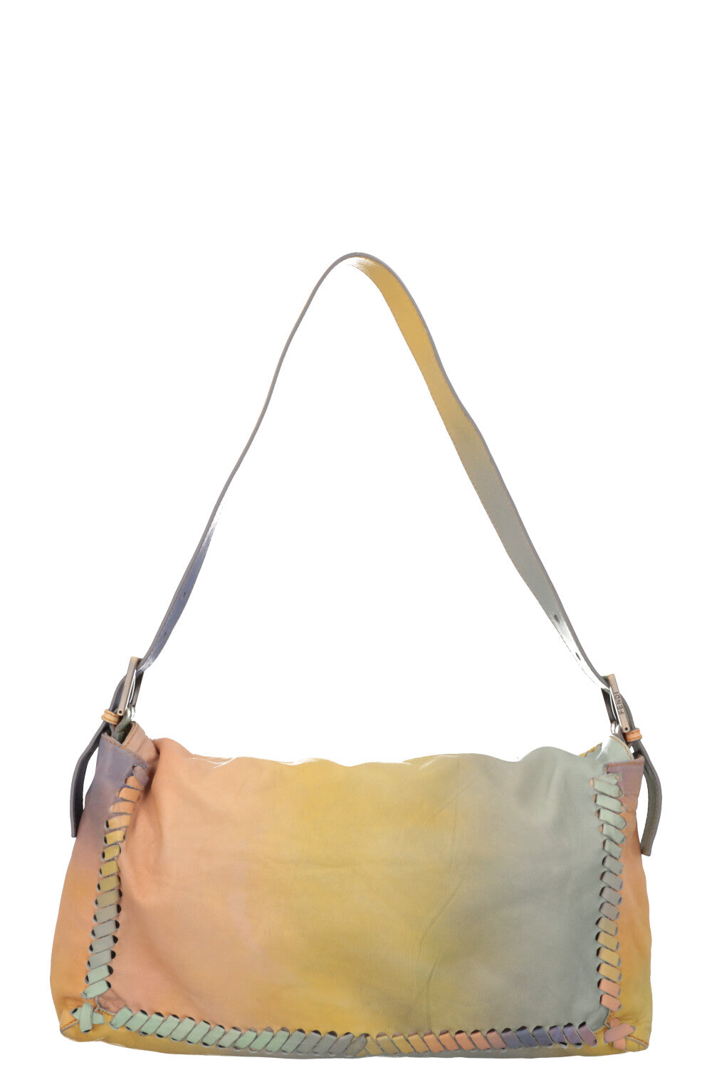Luxury Fendi Baguette Crossbody Bag Maxi Leather