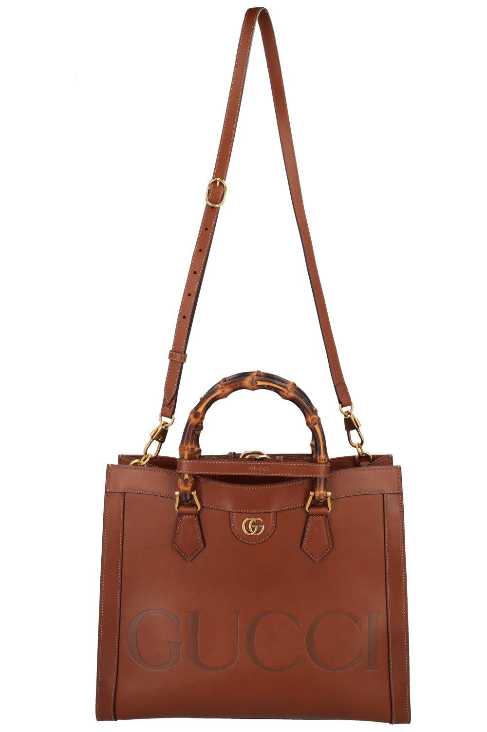 Luxury Gucci Trending 2025 Diana Medium Shopper Cognac