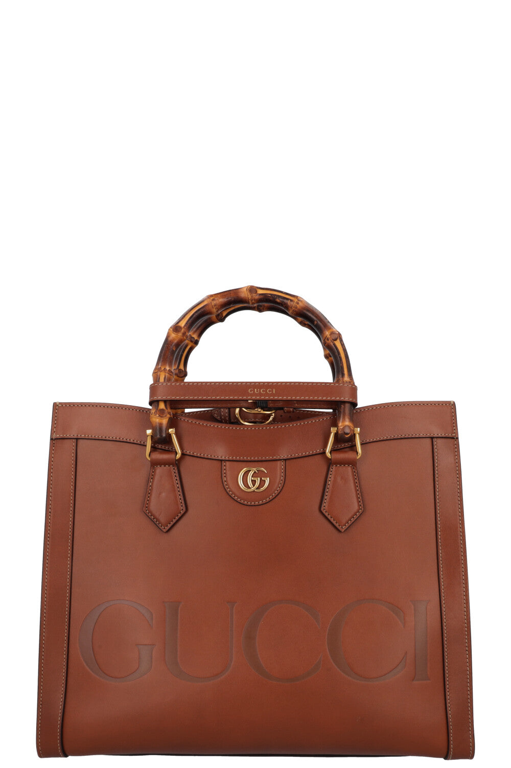 Luxury Gucci Trending 2025 Diana Medium Shopper Cognac