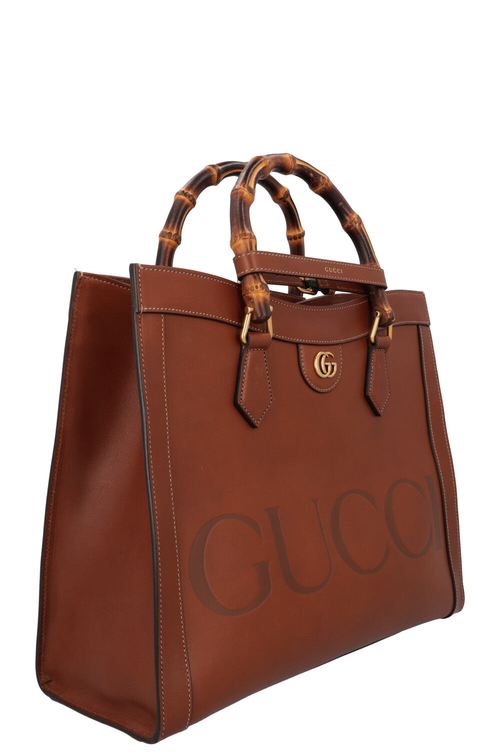 Luxury Gucci Trending 2025 Diana Medium Shopper Cognac