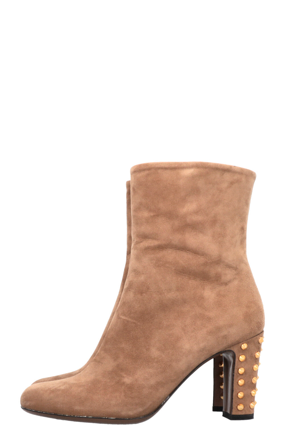 Luxury Gucci Trending 2025 Studded Boots Suede Brown