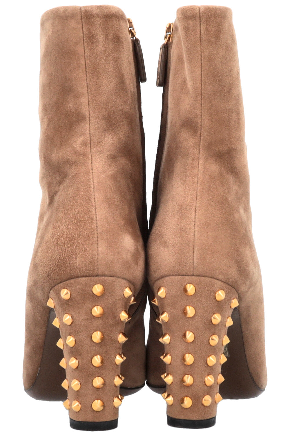 Luxury Gucci Trending 2025 Studded Boots Suede Brown