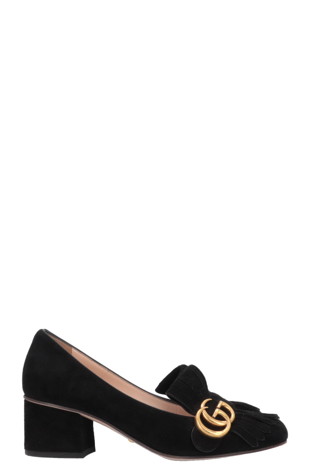 Luxury Gucci Trending 2025 Marmont GG Heels Suede Black