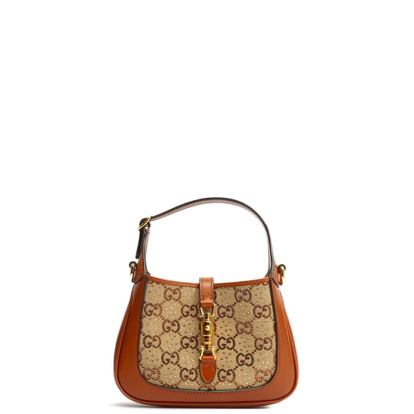 Luxury Gucci Jackie 1961 Crystal GG Mini