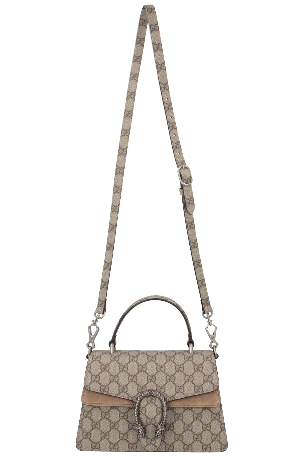 Luxury Gucci Trending 2025 Dionysus Top Handle Bag GG Supreme Beige