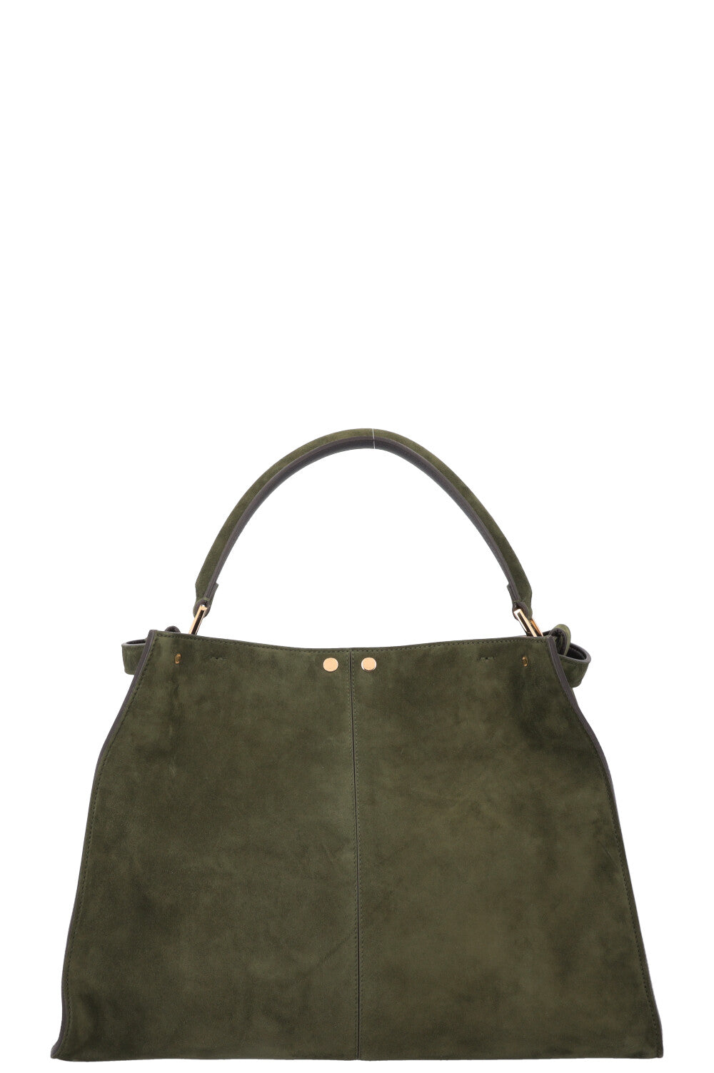 Luxury Fendi Large Peekaboo X-Lite Bag Suede Green