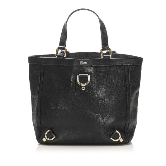 Gucci Abbey-D Ring Leather Handbag (SHG-22400)